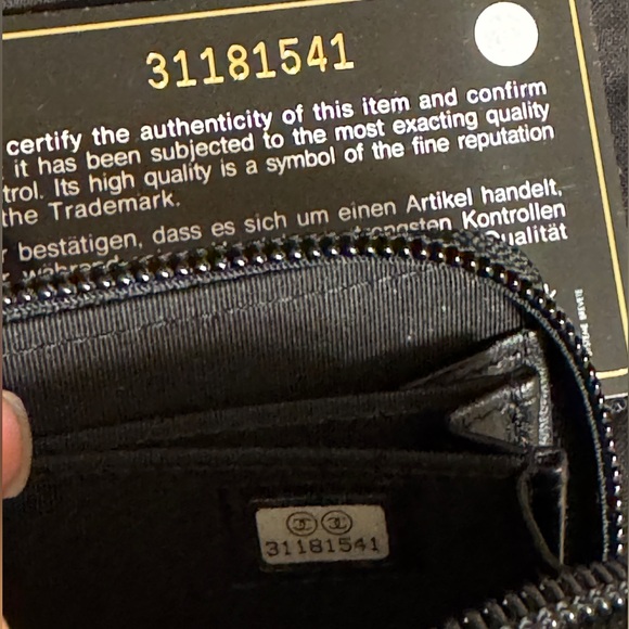 CHANEL Caviar Black Quilted Boy Zip Around Coin Purse Wallet BNIB Made in Spain - Picture 9 of 9